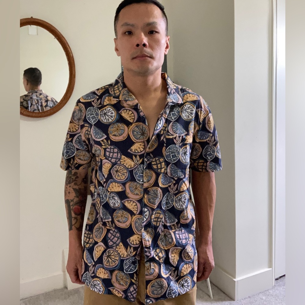 FRUIT PRINT CAMP SHIRTS